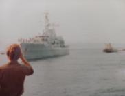 HMS PENELOPE ARRIVING HOME FROM FALKLANDS WAR 1982