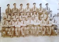 Ivor Thomas RAF and his recruit training class...