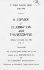 A Service of Celebration and Thanksgiving. St....