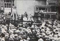Mrs Pankhurst speaking in Haverfordwest
