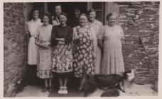 Pwllpeiran women at the 1952 shearing