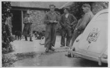 Some of the shearers at Pwllpeiran in 1952