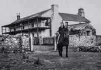 Betty Codd riding a horse at the Old Farm,...