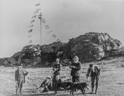 The shooting party, Skomer Island, c.1880s