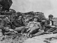 J. J. Neale with sons, Skomer Island, c.1913