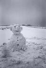 A snowman on Skomer Island, c.1980s