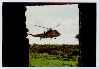 Helicopter at the Old Farm, Skomer Island,...