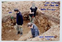 Digging rubbish pit, Skomer Island, August 1990