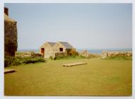 New boardwalks in the courtyard, Skomer Island,...