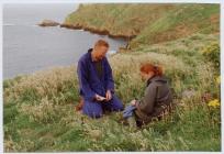 Research on the isthmus, Skomer Island, 1998