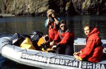 Marine Nature Reserve staff, Skomer Island, 1998.