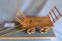 Model of a Horse Drawn Harvest Trolley,...