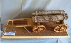 Model of Horse Drawn Timber Carriage,...