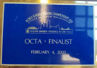 World Schools Debating Championships trophy, 2000