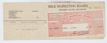 Milk Marketing Board Debit Note