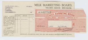 Milk Marketing Board Debit Note