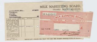 Milk Marketing Board Debit Note