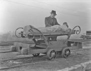 A ‘trambulance’ at Newlands Colliery, 1947