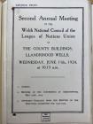 1924 WLNU 2nd AGM Agenda, and minutes of 1923...