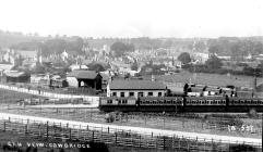 Cowbridge railway station & train