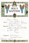 Certificate of Holy Baptism for Claire Parsons,...