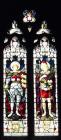 Hybart, Stained Glass Window 1918 WW1. St...