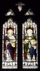 The Revd Baker Stained Glass Window 1918 WW1....