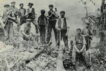 Navvies at Treffgarne Gorge