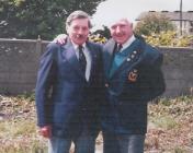 Photograph of Royal Navy Veterans Ceredig Evans...