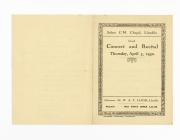 Programme of a Concert and Recital held at...