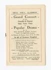 Programme of a Grand Concert and Popular Drama...