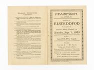 Programme of Eisteddfod held at the Council...
