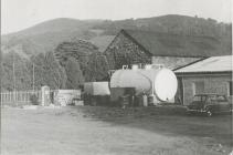 Laura Ashley studio and old station, Carno, 1970s