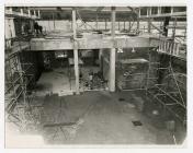 Interior of factory under demolition, Felin...