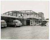 Demolition of Felin Fach Creamery - exterior view