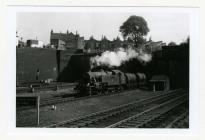 Locomotive and goods train