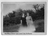 Mabel Williams & Blodwen Hughes outside Ty...