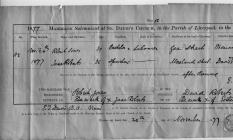 Wedding certificate of Robert Jones and Jane...