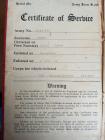 British Army Certificate of Service 1953