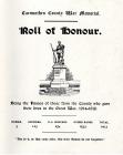 Carmarthen County War Memorial: Roll of Honour,...