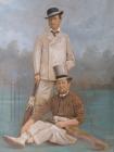 Portrait of William Bancroft, father and son