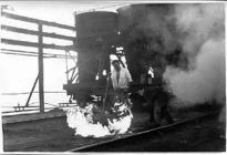 Working on the top of the coke ovens at Bedwas...