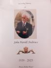 Front cover of the funeral programme publish...