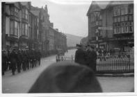 Armistice Day Parade, Tynewydd Square, Porth, 1954