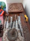 Handmade tools used by Sculptor Harry Comley