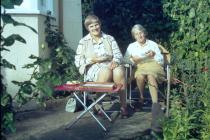 Mrs Tribe and Dorothy Chard in Newtown