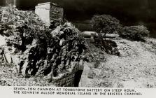 Seven-ton Cannon at Tombstone Battery on Steep...