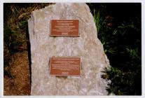 Commemorative Rock at Nell's Point...