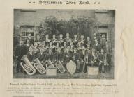 Photograph of Brynaman Town Band, 1907