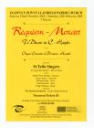 Poster perfforiad o Requiem Mozart yn Eglwys y...